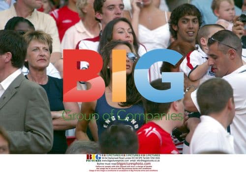 Victoria Beckham Watches England Match