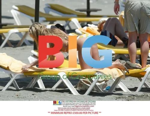 Jennifer Ellison and Tony Richardson on holiday