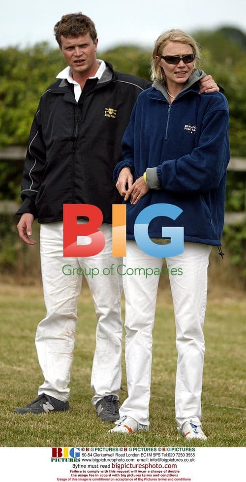 Jodie Kidd and brother play polo