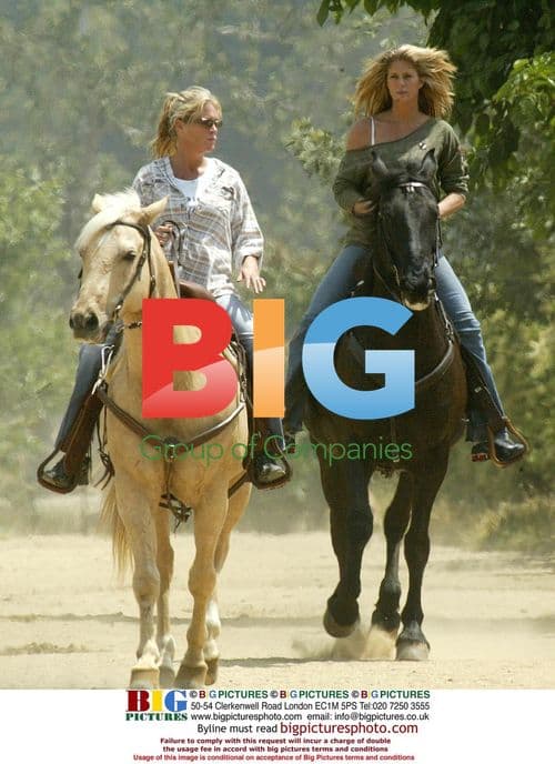Rachel Hunter Horse Ride in Burbank, CA