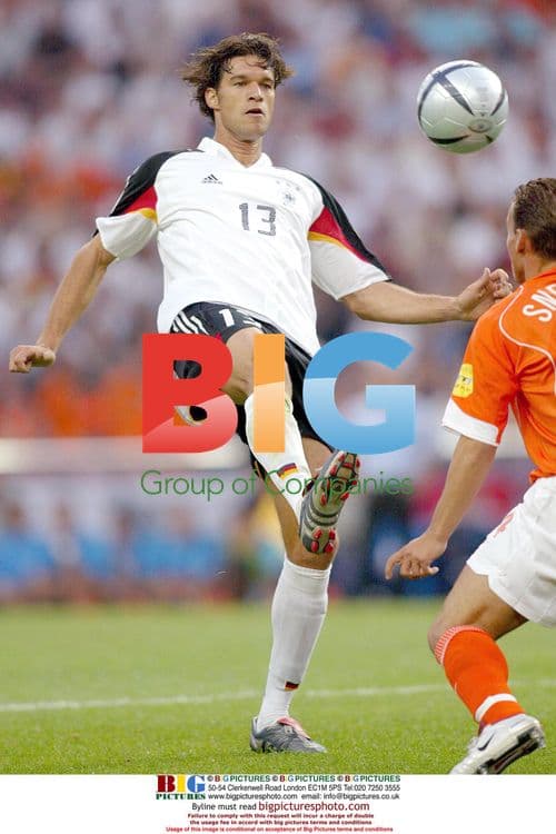 Germany Midfielder Ballack at Euro 2004