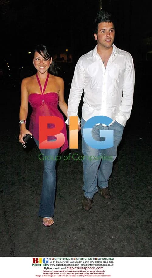 Lisa Scott Lee and boyfriend at Lee Ryan's birthday