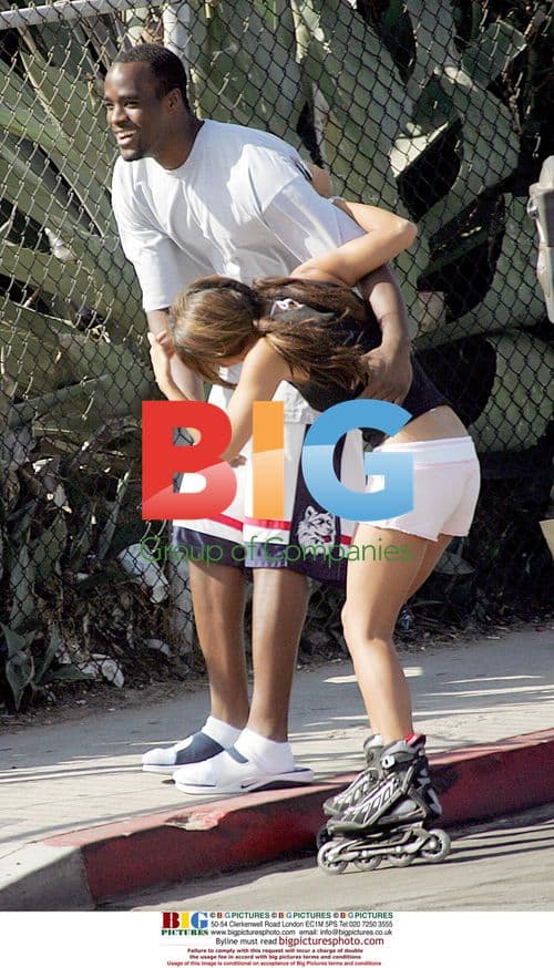 Leilani and Emeka Okafor on Santa Monica Boardwalk
