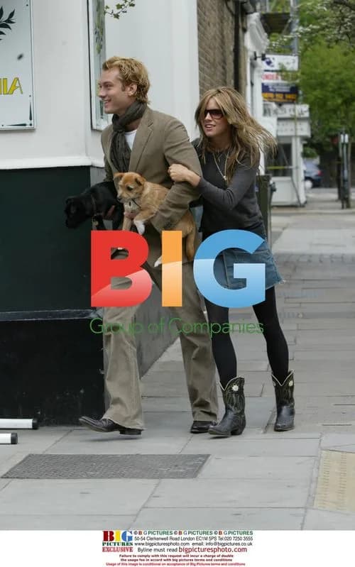 Jude Law and Sienna Miller Out in London