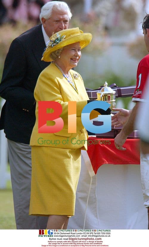 Queen at Royal Windsor Cup Polo Match