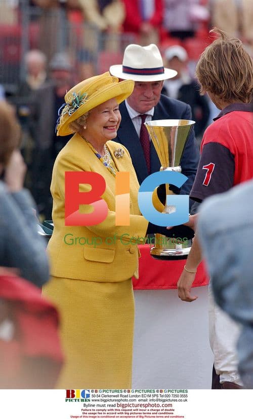 Queen at Larchmont Royal Windsor Cup Polo Match