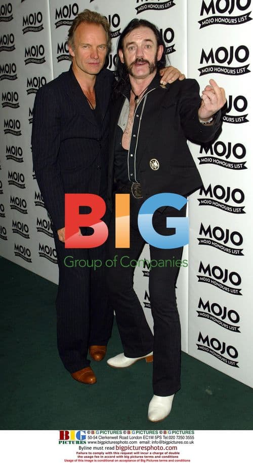 Lemmy and Sting at MOJO Honours List