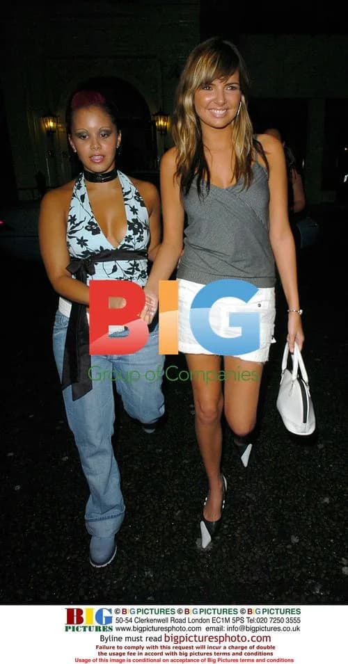 Nadine Coyle arriving at Funky Budha Club