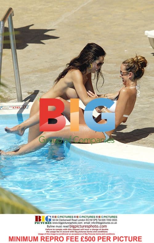 Page 3 Models Tanning Poolside in Tenerife