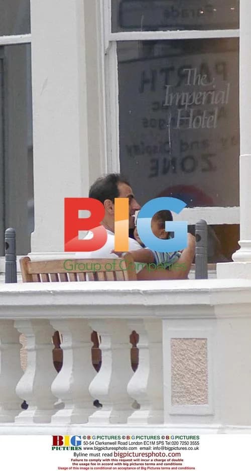 Peter Andre's brother plays with Harvey
