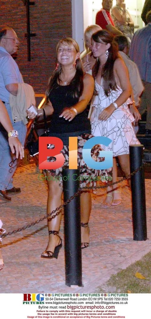 English Footballers' Wives Dinner in Belem