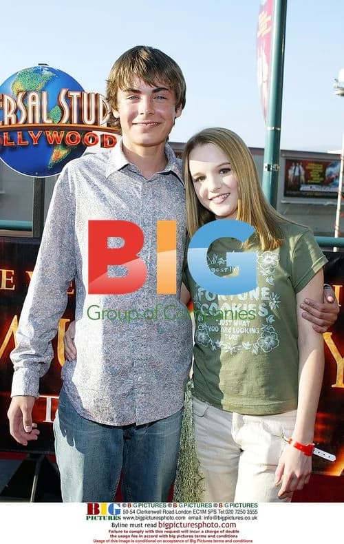 Zac Efron and Kay Panabaker at Mummy Ride Opening