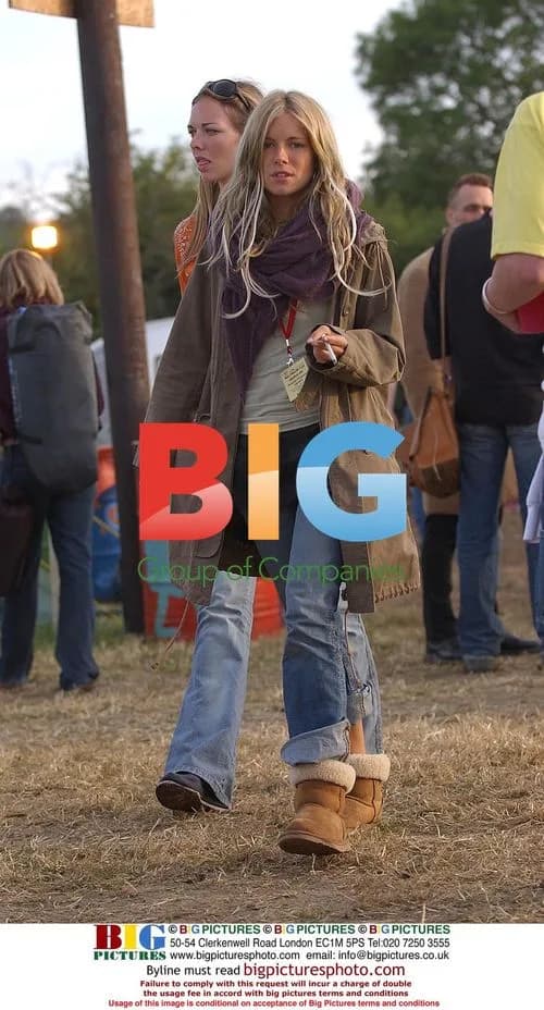 Sienna Miller at 2004 Glastonbury Festival