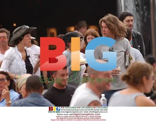 Sadie Frost at Glastonbury 2004