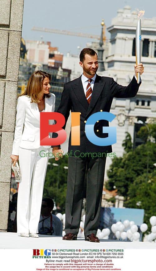 Madrid City Receives Olympic Torch