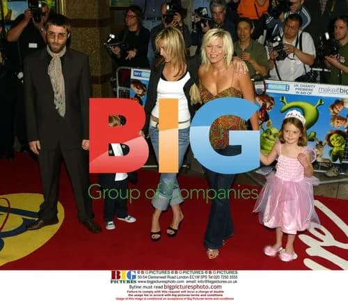Liam Gallagher and Son at 'Shrek 2' Premiere