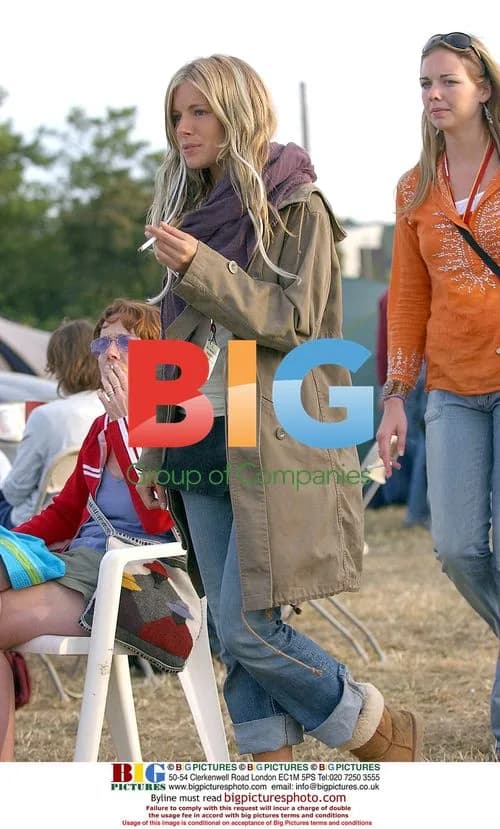 Sienna Miller at Glastonbury 2004