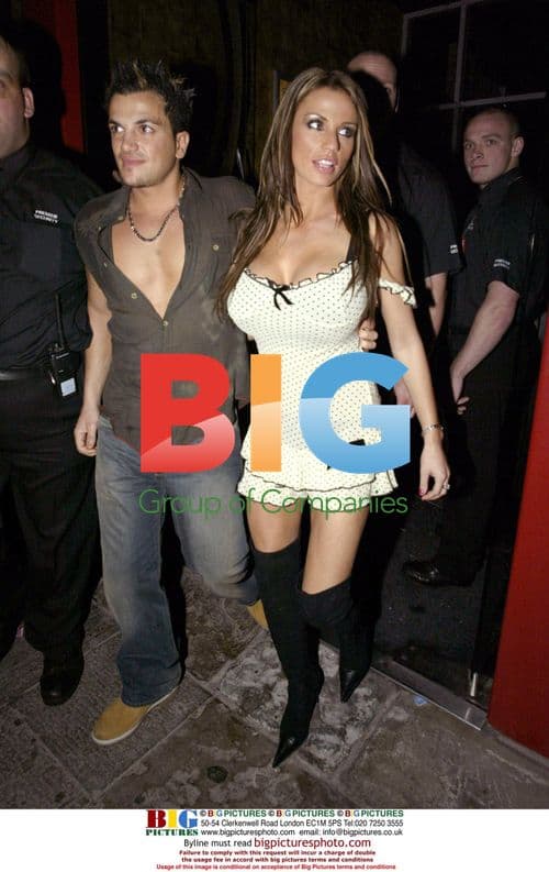 Model Jordan and boyfriend Pater Andre at nightclub