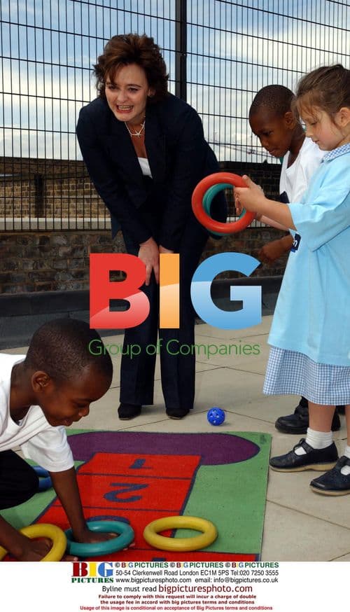 Cherie Booth and students celebrate Shout Out 4 Children