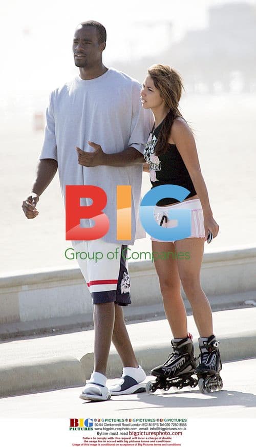 Leilani and Emeka Okafor on Santa Monica Boardwalk