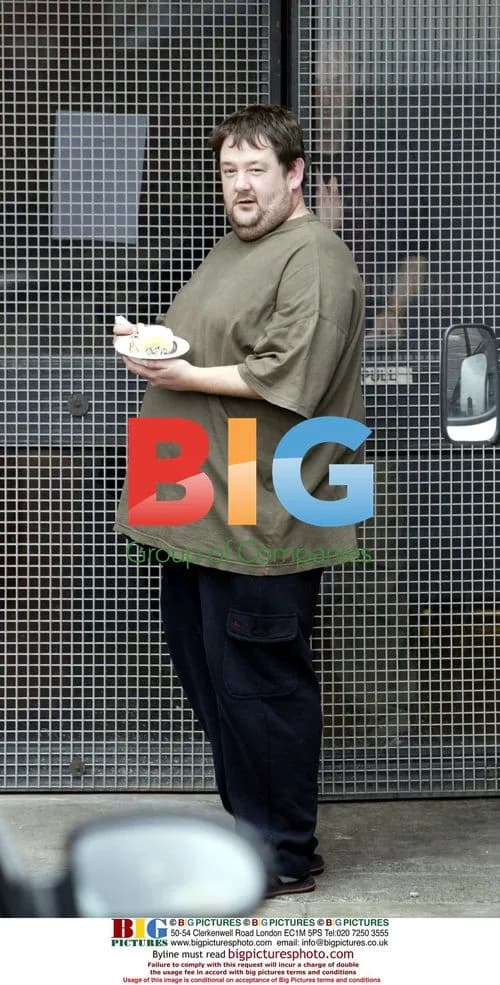 Johnny Vegas on Set Lunch Break