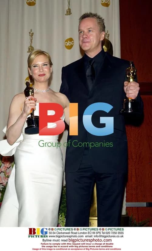 Robbins and Zellweger at Oscars 2004