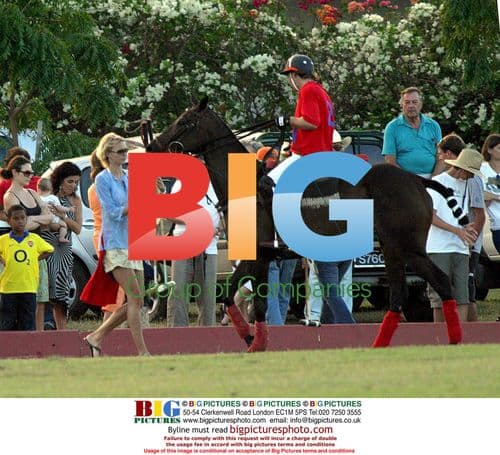 TV Presenter Patrick Kielty and Model Jodie Kidd at Polo Match