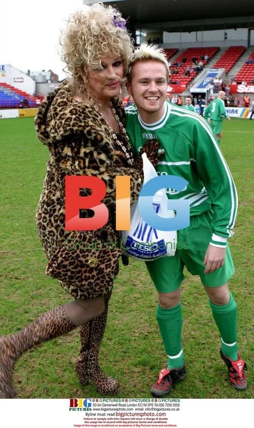 Drag Artist and Nicky Byrne at Charity Fundraiser