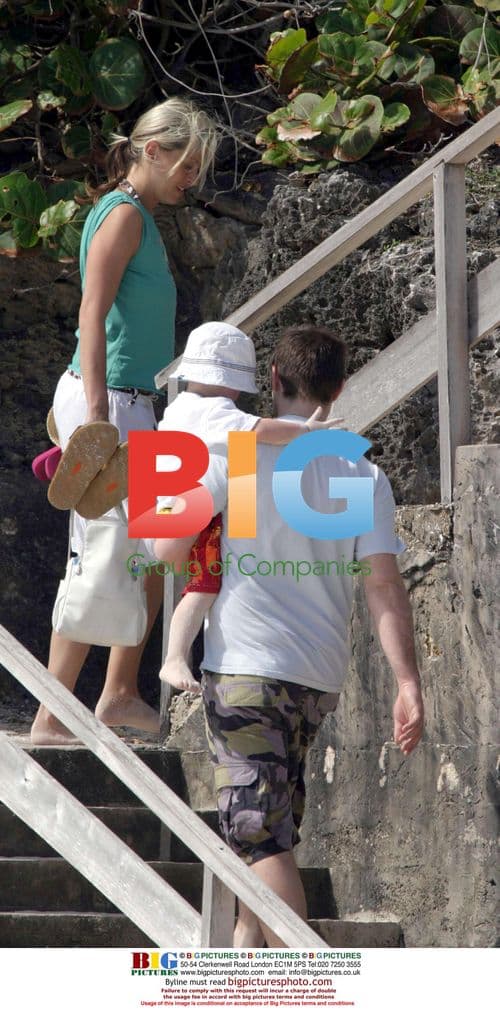 Liam Gallagher and Family Vacation in Barbados