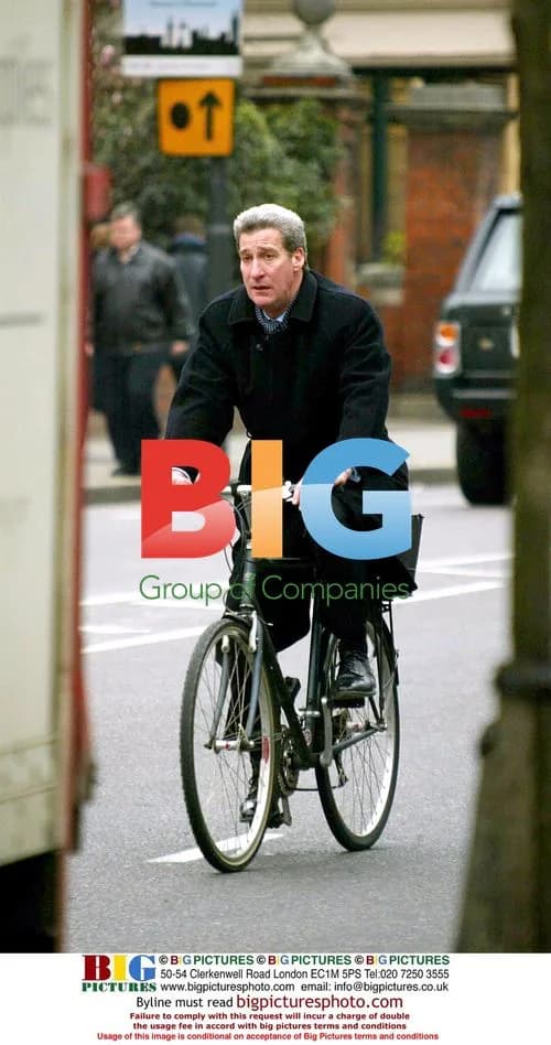 Jeremy Paxman Cycling in Notting Hill