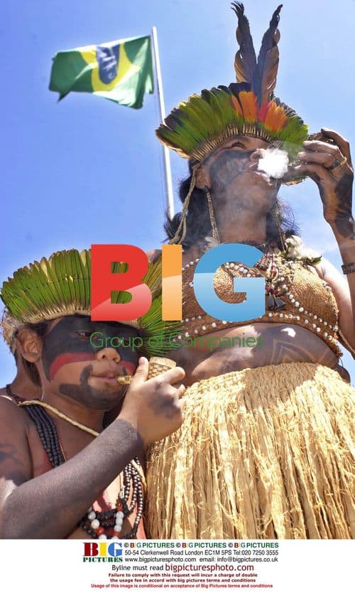 Indians Protest in Brasilia