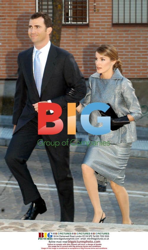 Prince Felipe and Fiancee Letizia at Cousin's Wedding