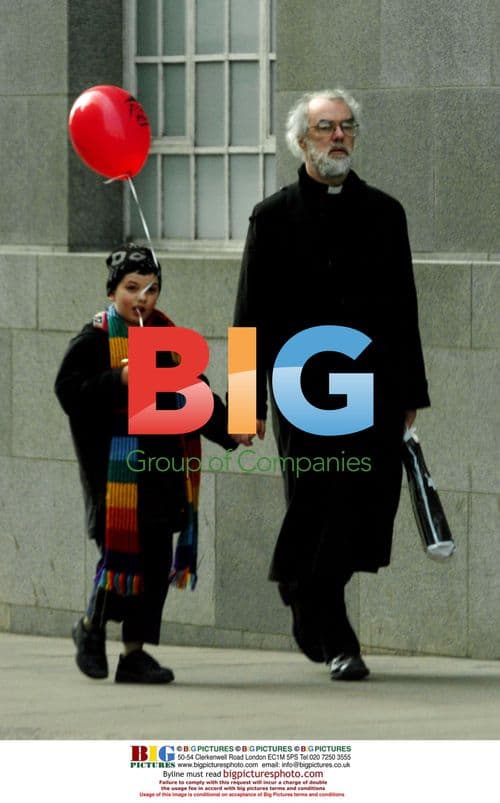 Archbishop of Canterbury out with son