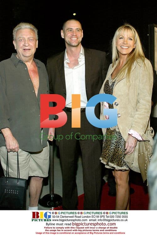 Rodney Dangerfield, Jim Carrey at 'Eternal Sunshine' Premiere