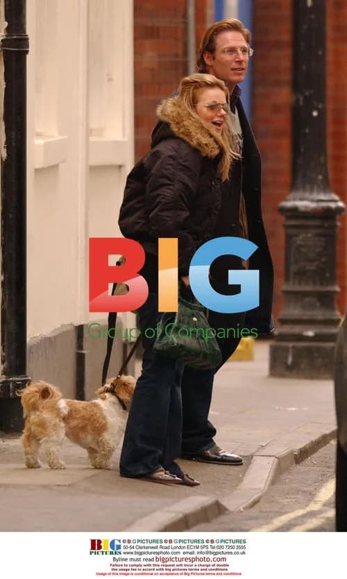 Geri Halliwell Out with Dog