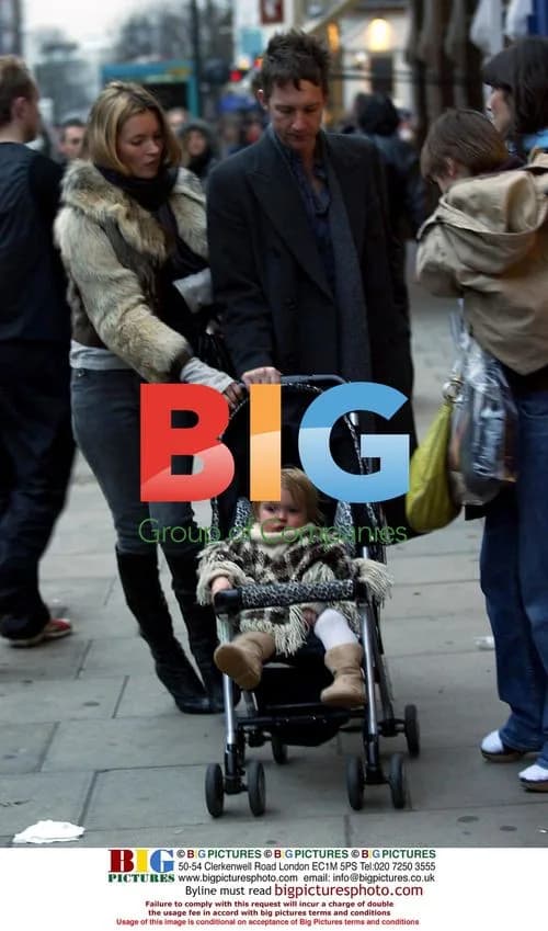 Kate Moss and Jefferson Hack with baby Lila