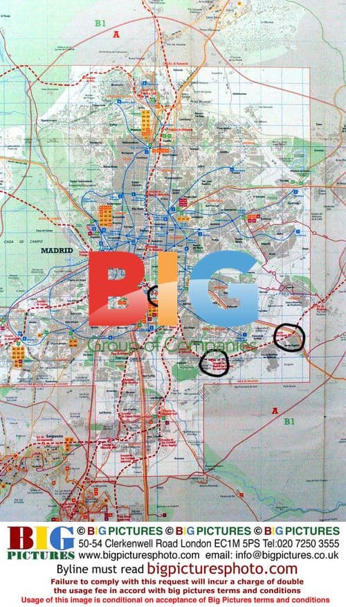 Madrid Train Bombing Map