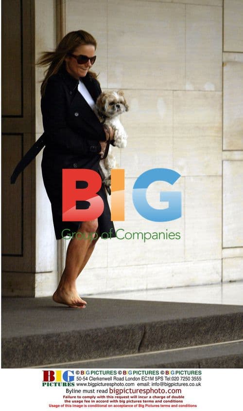 Geri Halliwell Arrives at London Hotel