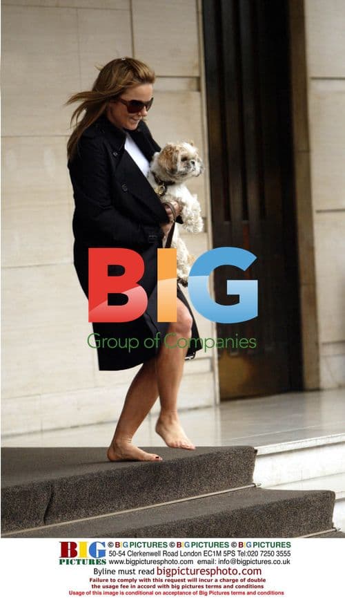 Geri Halliwell Arriving at London Hotel