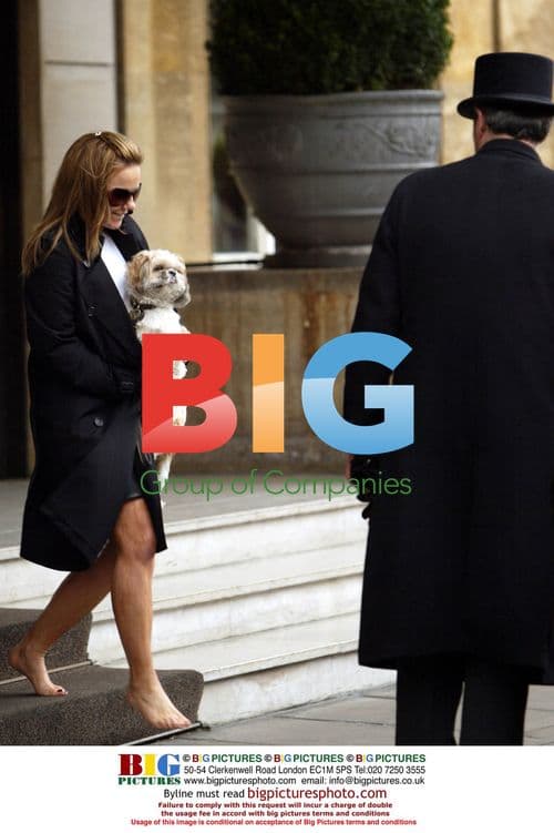 Geri Halliwell Arrives at London Hotel