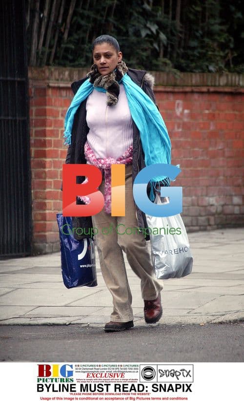 Cathy Tyson Seen Shopping in North London