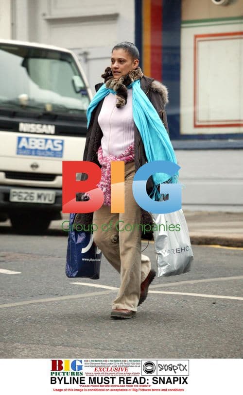Cathy Tyson Out Shopping in North London