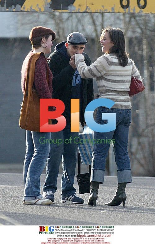 Eastenders Stars Nabil and Scarlet on the High Street