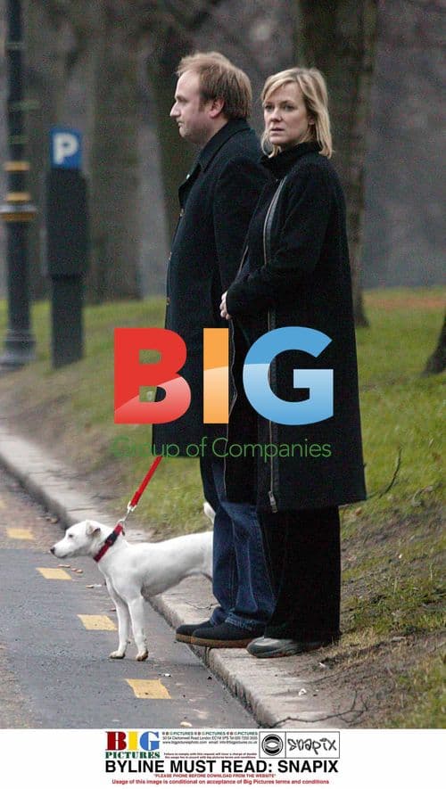 Hermione Norris and Husband Out in London