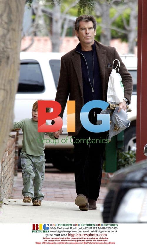 Pierce Brosnan and Son Dylan Shopping