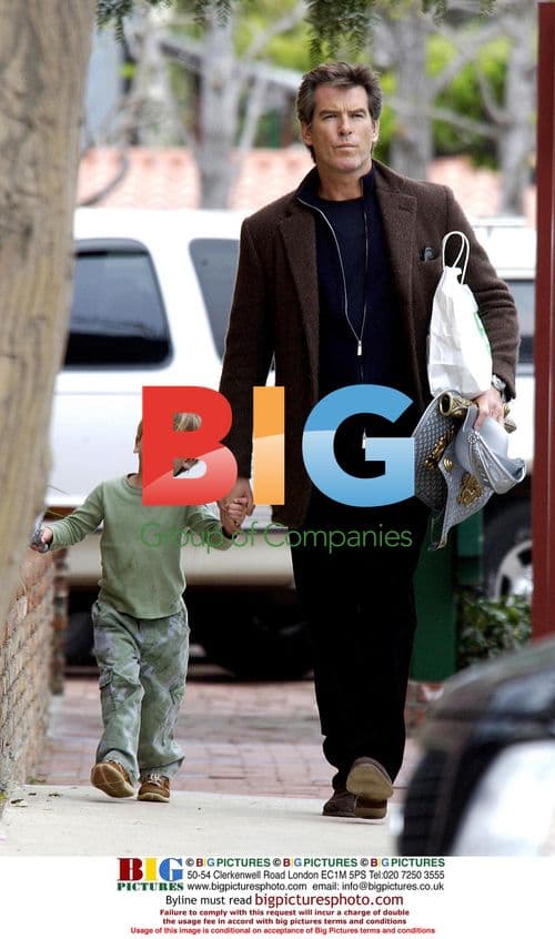 Pierce Brosnan and son Dylan shopping in Malibu