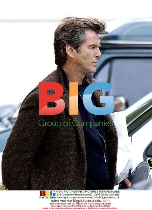 Pierce Brosnan and son Dylan shopping