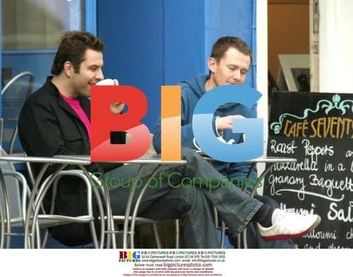 David Walliams Takes Break in London Cafe