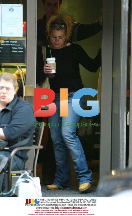 Billie Piper Grabbing Coffee in London