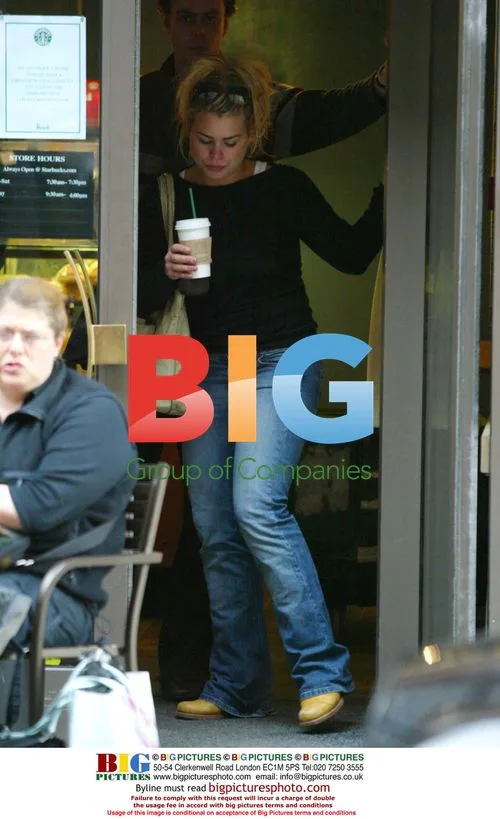 Billie Piper Grabbing Coffee in London
